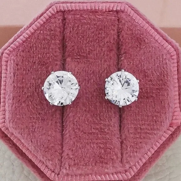 NEW 2.5 CT DIAMOND STUD EARRINGS, NICE EARRINGS, CUTE EARRINGS - Picture 2 of 4